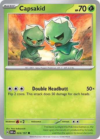 Capsakid (024/197) [Scarlet & Violet: Obsidian Flames] - The Mythic Store | 24h Order Processing