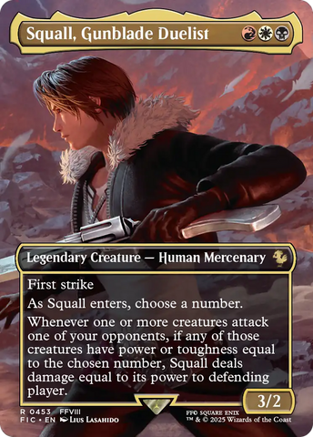Squall, Gunblade Duelist (Borderless) [FINAL FANTASY Commander] - The Mythic Store | 24h Order Processing