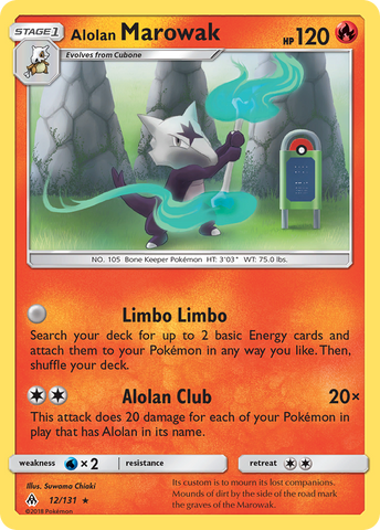 Alolan Marowak (12/131) [Sun & Moon: Forbidden Light] - The Mythic Store | 24h Order Processing