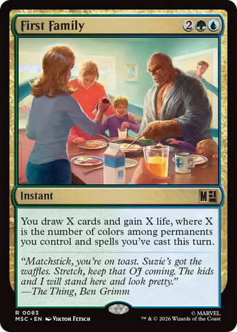 First Family (Surge Foil) [Marvel Super Heroes Commander] - The Mythic Store | 24h Order Processing
