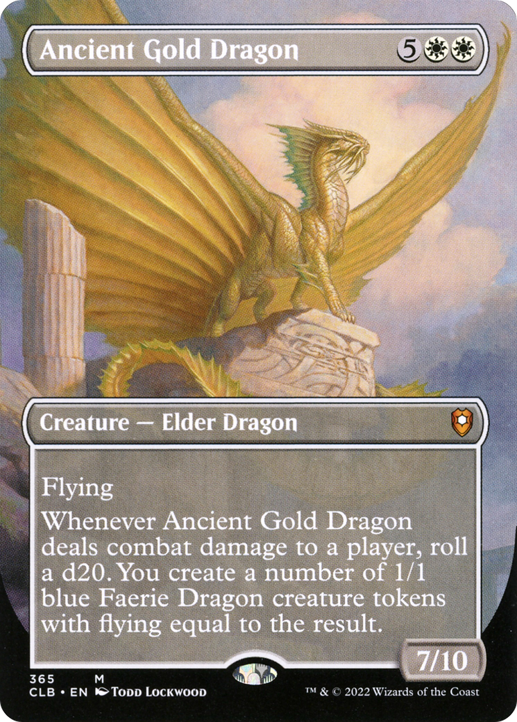 Ancient Gold Dragon (Borderless Alternate Art) [Commander Legends: Battle for Baldur's Gate] - The Mythic Store | 24h Order Processing