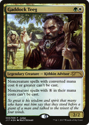 Gaddock Teeg [Judge Gift Cards 2017] - The Mythic Store | 24h Order Processing