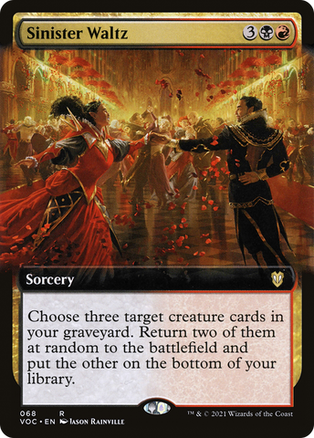 Sinister Waltz (Extended Art) [Innistrad: Crimson Vow Commander] - The Mythic Store | 24h Order Processing