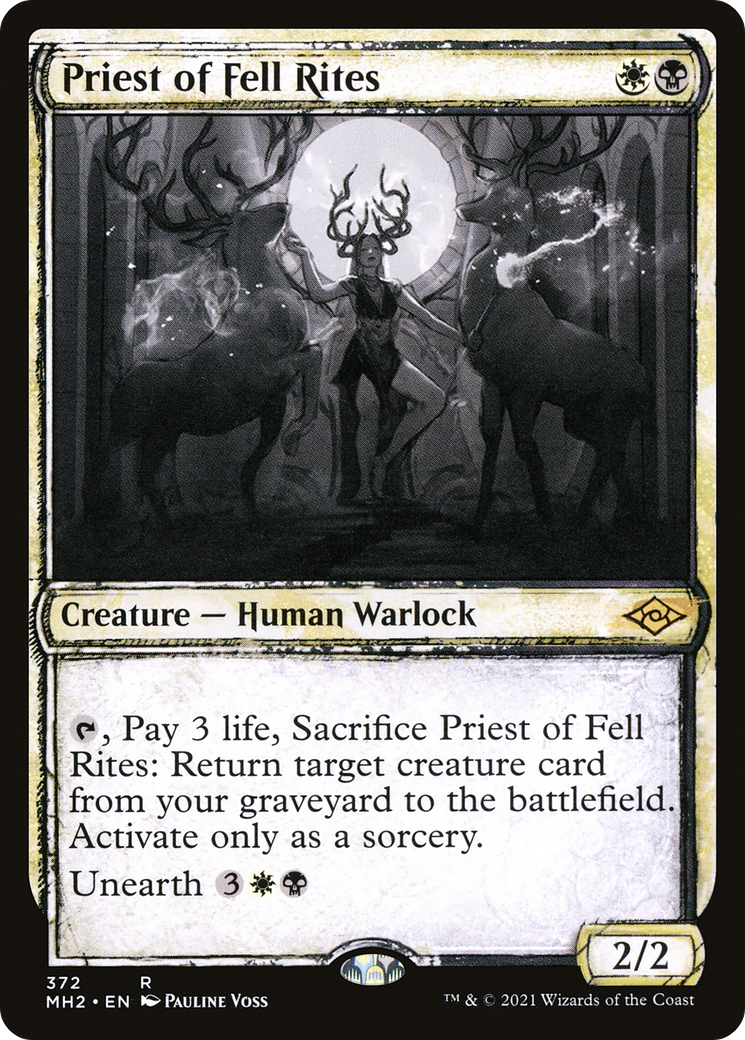 Priest of Fell Rites (Sketch) [Modern Horizons 2] - The Mythic Store | 24h Order Processing