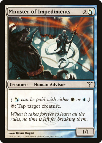 Minister of Impediments [Dissension] - The Mythic Store | 24h Order Processing