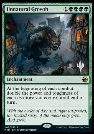 Unnatural Growth (Promo Pack) [Innistrad: Midnight Hunt Promos] - The Mythic Store | 24h Order Processing