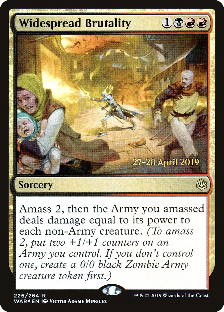 Widespread Brutality [War of the Spark Prerelease Promos] - The Mythic Store | 24h Order Processing