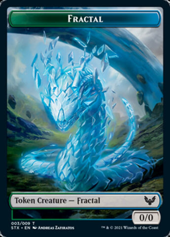 Fractal // Avatar Double-Sided Token [Strixhaven: School of Mages Tokens] - The Mythic Store | 24h Order Processing