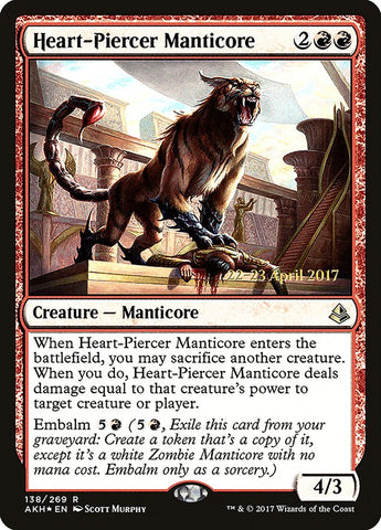 Heart-Piercer Manticore [Amonkhet Prerelease Promos] - The Mythic Store | 24h Order Processing