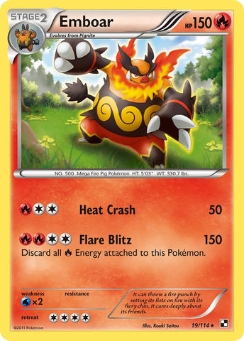 Emboar (19/114) (Theme Deck Exclusive) [Black & White: Base Set] - The Mythic Store | 24h Order Processing