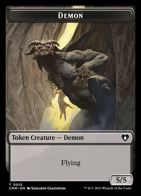 Zombie (0019) // Demon Double-Sided Token [Commander Masters Tokens] - The Mythic Store | 24h Order Processing