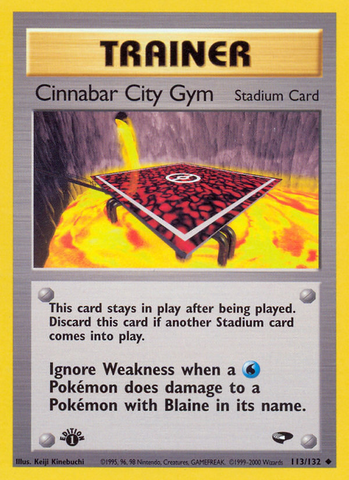 Cinnabar City Gym (113/132) [Gym Challenge 1st Edition] - The Mythic Store | 24h Order Processing