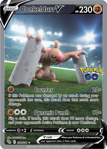 Conkeldurr V (074/078) [Pokémon GO] - The Mythic Store | 24h Order Processing