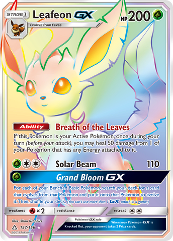 Leafeon GX (157/156) [Sun & Moon: Ultra Prism] - The Mythic Store | 24h Order Processing