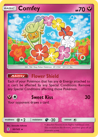 Comfey (93/145) [Sun & Moon: Guardians Rising] - The Mythic Store | 24h Order Processing