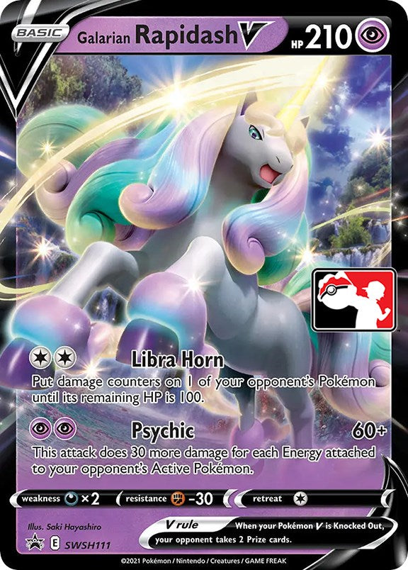 Galarian Rapidash V (SWSH111) [Prize Pack Series One] - The Mythic Store | 24h Order Processing