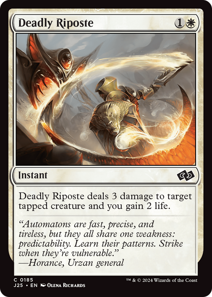 Deadly Riposte [Foundations Jumpstart] - The Mythic Store | 24h Order Processing