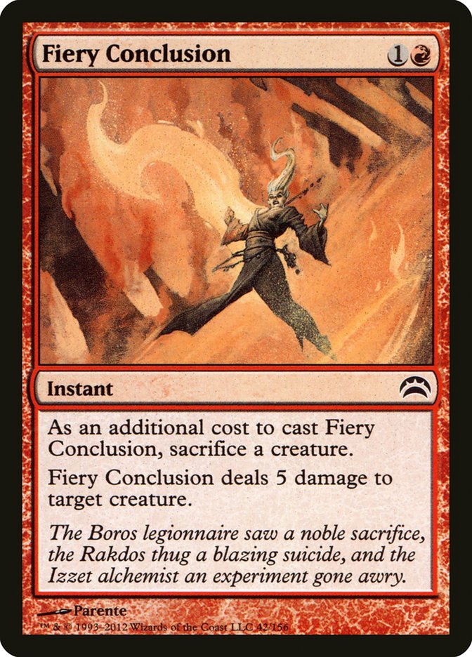 Fiery Conclusion [Planechase 2012] - The Mythic Store | 24h Order Processing