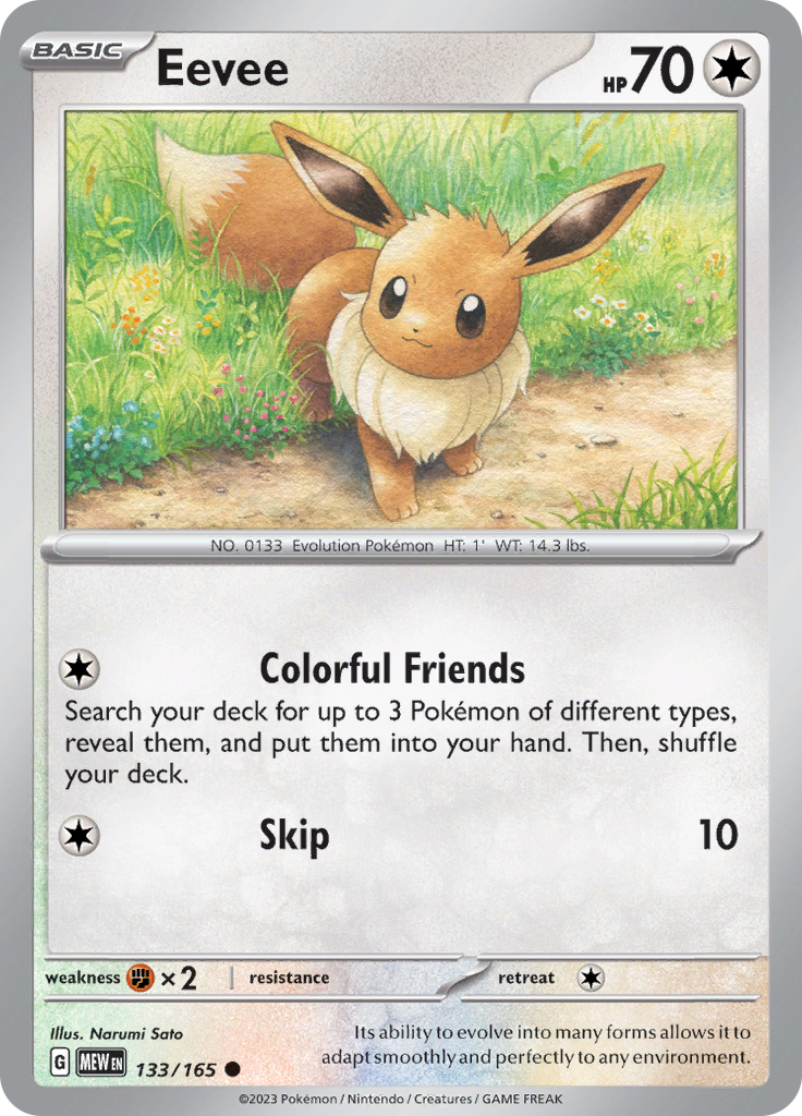 Eevee (133/165) [Scarlet & Violet 151] - The Mythic Store | 24h Order Processing