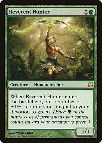 Reverent Hunter [Theros] - The Mythic Store | 24h Order Processing