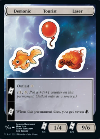 Demonic Tourist Laser [Unfinity Stickers] - The Mythic Store | 24h Order Processing