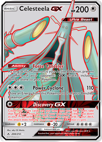 Celesteela GX (208/214) [Sun & Moon: Unbroken Bonds] - The Mythic Store | 24h Order Processing