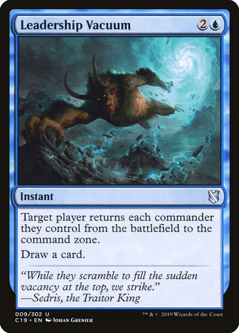 Leadership Vacuum [Commander 2019] - The Mythic Store | 24h Order Processing