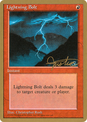 Lightning Bolt (Mark Justice) [Pro Tour Collector Set] - The Mythic Store | 24h Order Processing