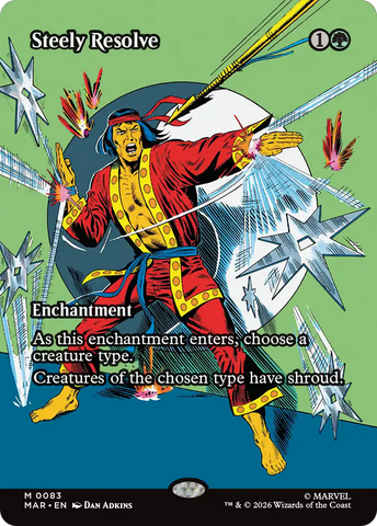 Steely Resolve (Borderless) [Marvel Universe: Eternal-Legal] - The Mythic Store | 24h Order Processing