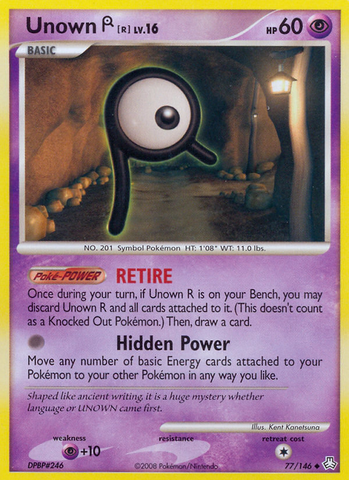 Unown R (77/146) [Diamond & Pearl: Legends Awakened] - The Mythic Store | 24h Order Processing