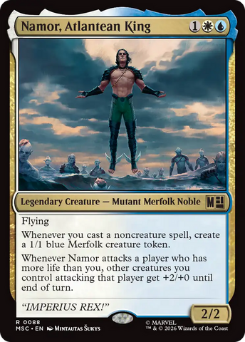 Namor, Atlantean King (Surge Foil) [Marvel Super Heroes Commander] - The Mythic Store | 24h Order Processing