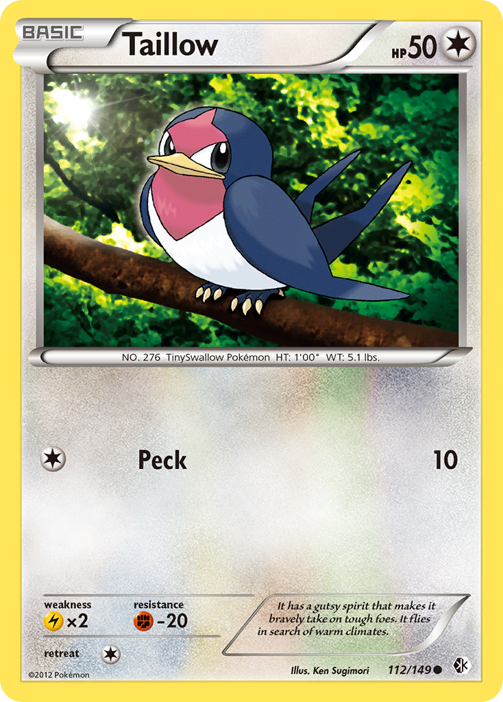 Taillow (112/149) [Black & White: Boundaries Crossed] - The Mythic Store | 24h Order Processing