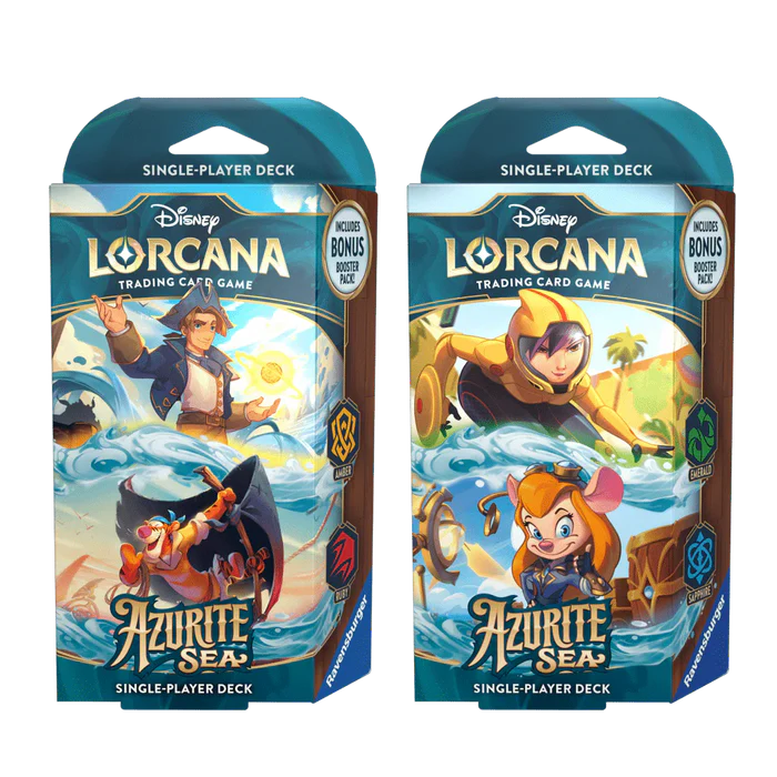 Disney Lorcana: Azurite Sea - Starter Decks (Set of 2) - The Mythic Store | 24h Order Processing