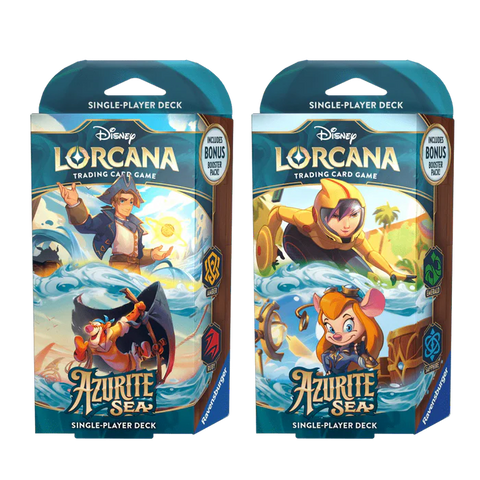 Disney Lorcana: Azurite Sea - Starter Decks (Set of 2) - The Mythic Store | 24h Order Processing