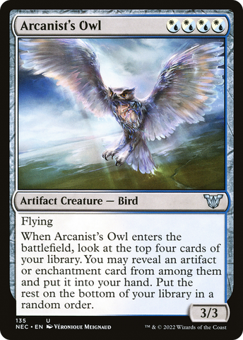 Arcanist's Owl [Kamigawa: Neon Dynasty Commander] - The Mythic Store | 24h Order Processing