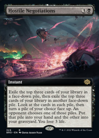Hostile Negotiations (Extended Art) [The Brothers' War] - The Mythic Store | 24h Order Processing