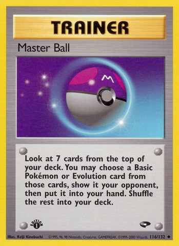 Master Ball (116/132) [Gym Challenge 1st Edition] - The Mythic Store | 24h Order Processing