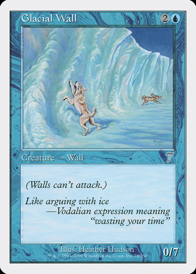 Glacial Wall [Seventh Edition] - The Mythic Store | 24h Order Processing
