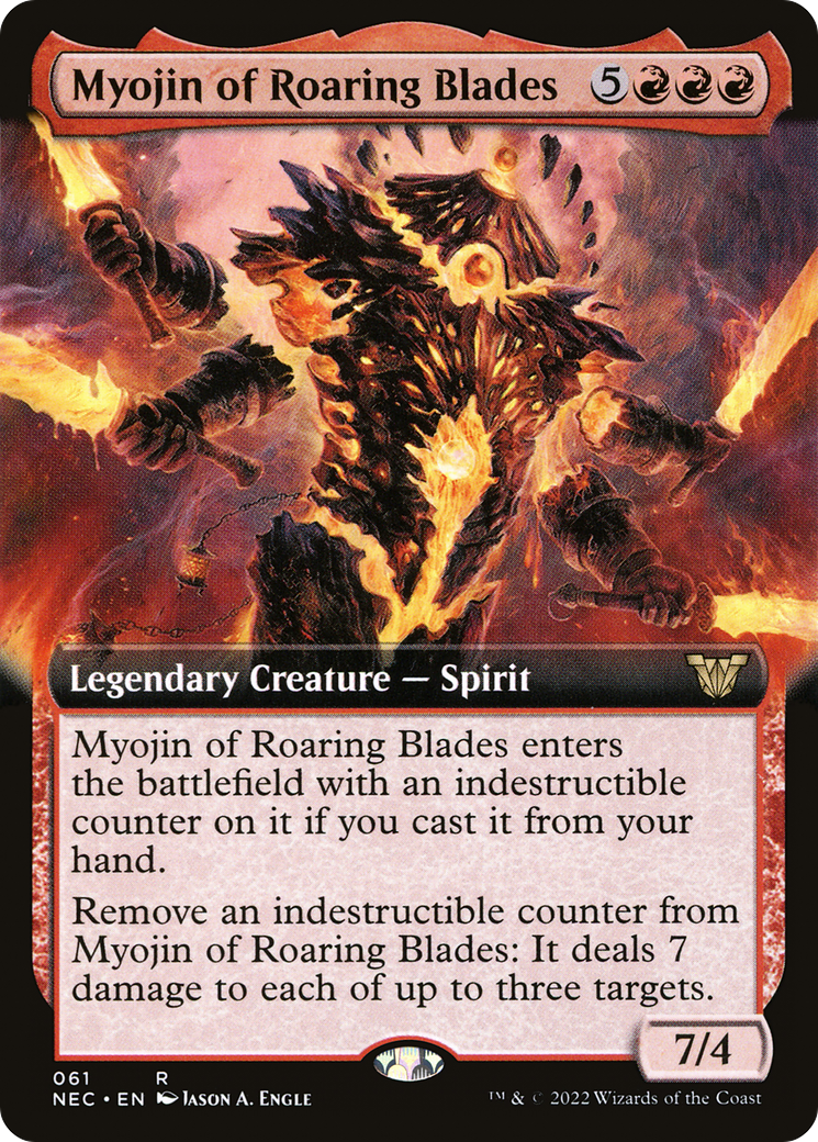 Myojin of Roaring Blades (Extended Art) [Kamigawa: Neon Dynasty Commander] - The Mythic Store | 24h Order Processing