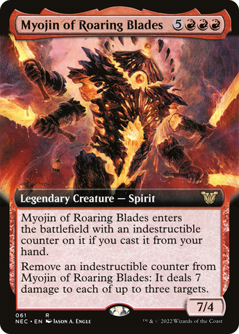 Myojin of Roaring Blades (Extended Art) [Kamigawa: Neon Dynasty Commander] - The Mythic Store | 24h Order Processing