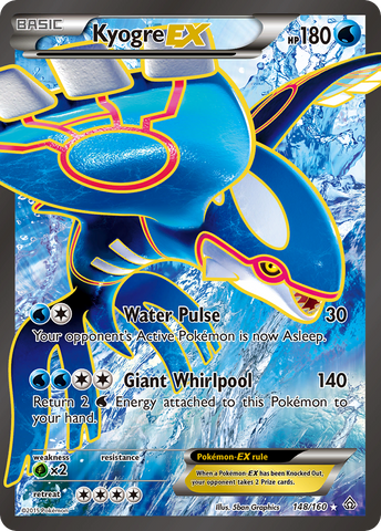 Kyogre EX (148/160) [XY: Primal Clash] - The Mythic Store | 24h Order Processing