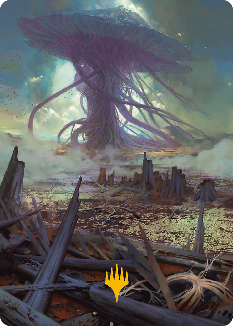 Swamp Art Card (Gold-Stamped Planeswalker Symbol) [Modern Horizons 3 Art Series] - The Mythic Store | 24h Order Processing