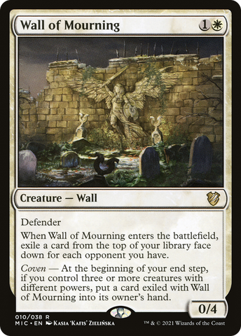 Wall of Mourning [Innistrad: Midnight Hunt Commander] - The Mythic Store | 24h Order Processing