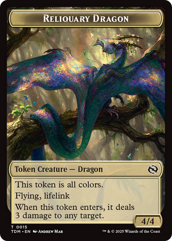 Reliquary Dragon // Dragon (0011) Double-Sided Token [Tarkir: Dragonstorm Tokens] - The Mythic Store | 24h Order Processing
