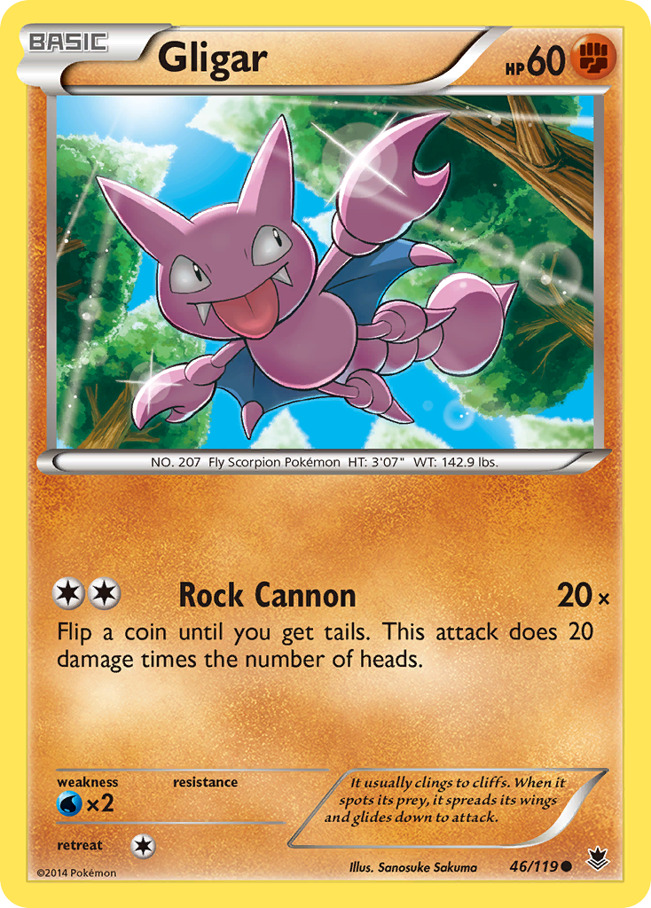 Gligar (46/119) [XY: Phantom Forces] - The Mythic Store | 24h Order Processing