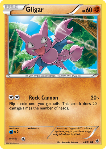 Gligar (46/119) [XY: Phantom Forces] - The Mythic Store | 24h Order Processing