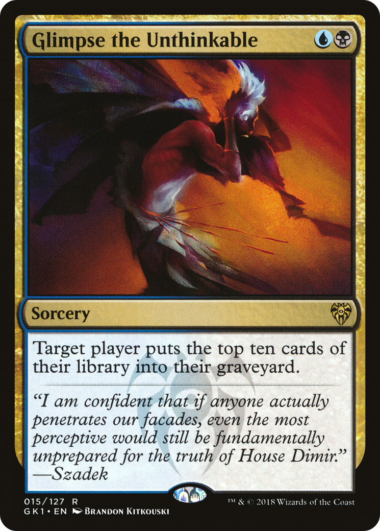 Glimpse the Unthinkable [Guilds of Ravnica Guild Kit] - The Mythic Store | 24h Order Processing