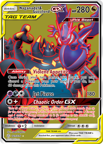 Naganadel & Guzzlord GX (223/236) [Sun & Moon: Cosmic Eclipse] - The Mythic Store | 24h Order Processing