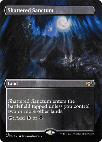 Shattered Sanctum (Borderless Alternate Art) [Innistrad: Crimson Vow] - The Mythic Store | 24h Order Processing