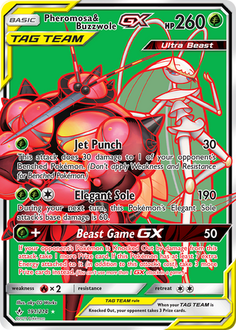Pheromosa & Buzzwole GX (191/214) [Sun & Moon: Unbroken Bonds] - The Mythic Store | 24h Order Processing
